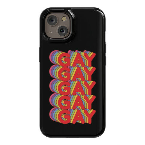 Gay Retro Rainbow Phone Case